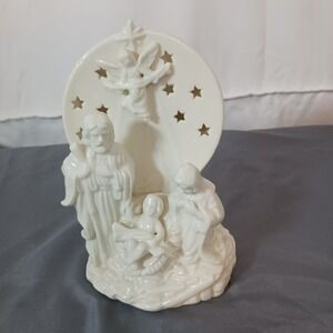 Unbranded Nativity Figurine OS White Good Ceramic Religious Christmas Star